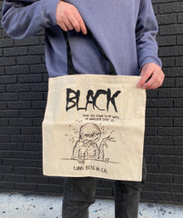 BLACK 'Send One' TOTE BAG