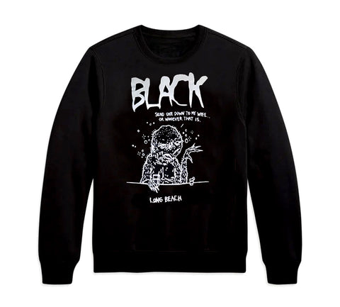 BLACK 'Send One' Crew Sweatshirt